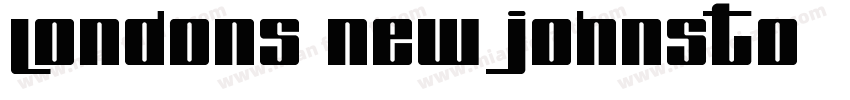 Londons new johnsto字体转换